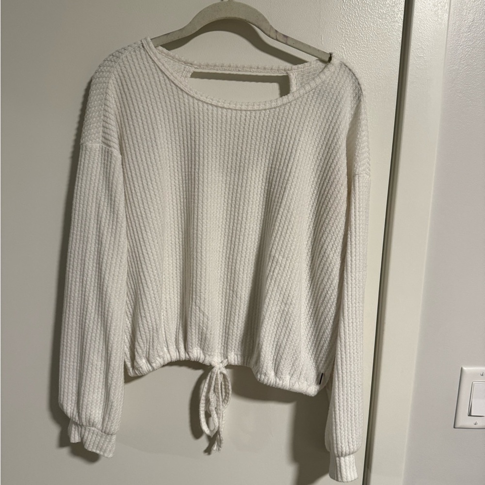 Hollister Soft White Knit Top